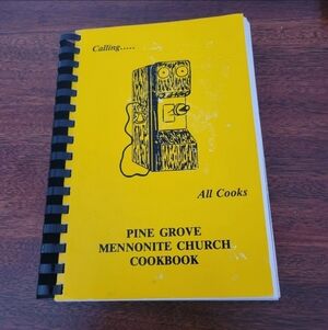 Pine Grove Mennonite Church Community Cookbook Spiralbound Stryker Ohio